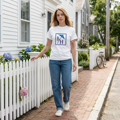 Unisex T-Shirts (Half Sleeves) - BH Logo Blue