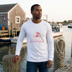 Unisex T-Shirt (Long Sleeves) - BH Chair Logo Pink/Orange