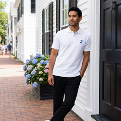 Unisex Pique Polo Gildan - BH Chair Logo Blue/ Light Blue