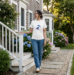Unisex T-Shirts (Half Sleeves) - Chair Logo Blue