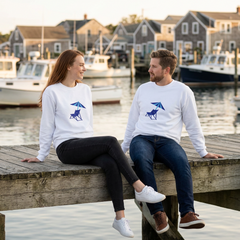 Unisex Premium Sweatshirt - Chair Logo Blue