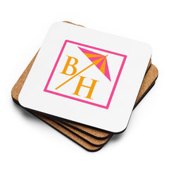 Cork-Backed Drink Coaster - BH Logo